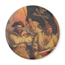 Group of Buccanneers Refrigerator Magnet