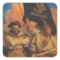 Group of Buccanneers Square Sticker
