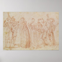 Group of Comic and Tragic Actors Posters