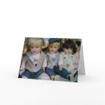"GROUP" OF DOLLS BIRTHDAY CARD