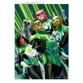 Group of Green Lanterns Greeting Cards