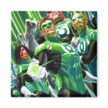 Group of Green Lanterns Refrigerator Magnets