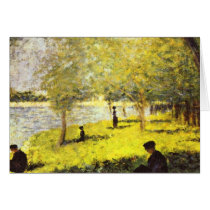 Group of people by Georges Seurat Greeting Cards