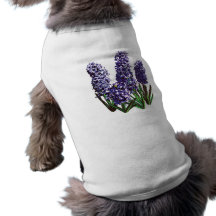 Group of Purple Hyacinths Doggie T-shirt
