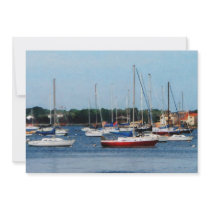 Group of Sailboats Newport RI Invites
