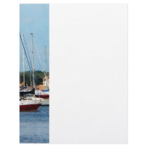 Group of Sailboats Newport RI Letterhead Template