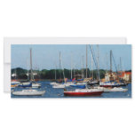 Group of Sailboats Newport RI Rack Card Design