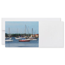 Group of Sailboats Newport RI Custom Rack Cards