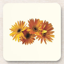 Group of Yellow Gerbera Daisies cork coasters