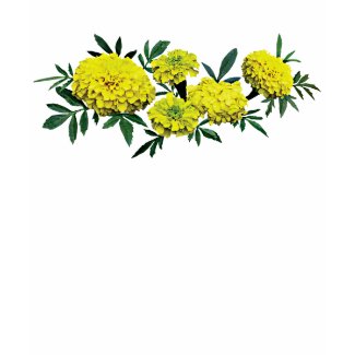 Group of Yellow Marigolds Ladies shirt