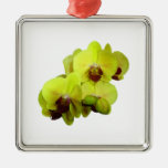 Group of Yellow Orchids Ornaments