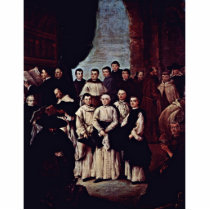 Group Photo Of Venetian Monks, Canons And Members Photo Sculpture