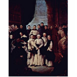 Group Photo Of Venetian Monks, Canons And Members Photo Sculpture