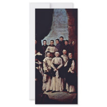 Group Photo Of Venetian Monks, Canons And Members Rack Card Template