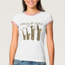 marching band t-shirt: Group Sax