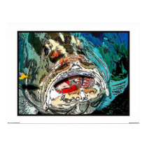Grouper's mouth posters by ceberhardt Grouper's mouth posters