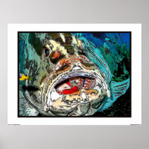 Grouper's mouth print