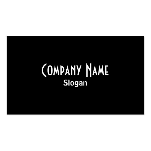 Groupon Black Business Card (front side)