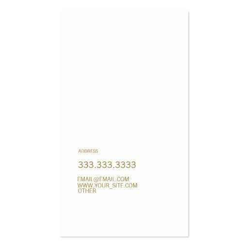 Groupon Goldenrod Business Card (back side)