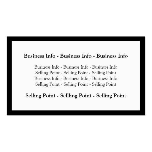 Groupon White Framed Business Card (back side)