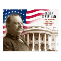 Grover Cleveland - 22nd & 24th President of the US Post Card