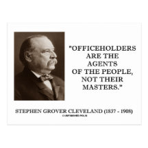 Grover Cleveland Officeholders Agents Of People Post Cards