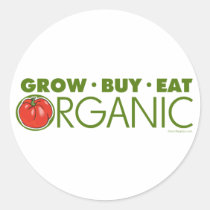 Grow, Buy, Eat Organic stickers