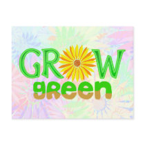 Grow Green Notes Card Post Cards