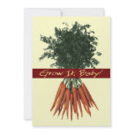 Grow It Baby! - Carrots Invitation