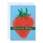 Grow It Baby! - Strawberry Invitation