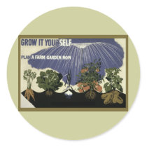 GROW IT YOURSELF - GARDEN ROUND STICKER