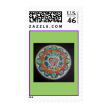 Grow Love Mandala Valentines Day Stamp