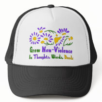 Grow Non-Violence hats by orsobear Grow Non-Violence hats