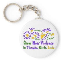 Grow Non-Violence Key Chain