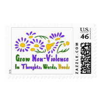 Grow Non-Violence postage by orsobear Grow Non-Violence postage