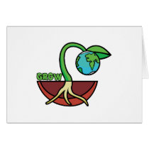 "Grow our Earth" planted design cards