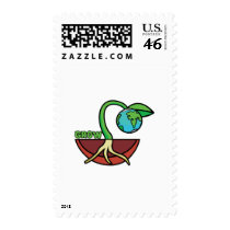 "Grow our Earth" planted design postage by Eholidayz "Grow our Earth" planted design postage