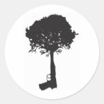 grow-peace round sticker