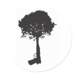 grow-peace round sticker