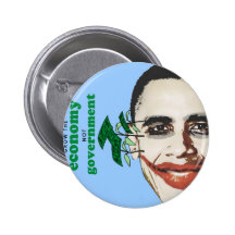 Grow the Economy not government Pinback Buttons