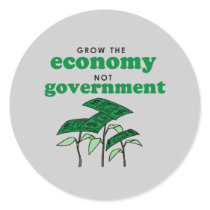Grow the Economy not government stickers