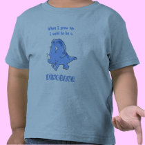 grow up dinosaur blue t-shirts by USNchic grow up dinosaur blue t-shirts