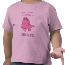 grow up dinosaur pink tshirts