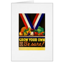Grow Your Own - Be Sure! Vintage World War II cards by scenesfromthepast Grow Your Own - Be Sure! Vintage World War II cards