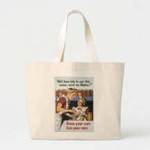 Grow Your Own, Can Your Own Canvas Bags