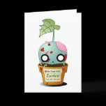 Grow Zombie Greeting Card cards