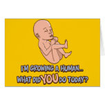 Growing A Human Maternity cards