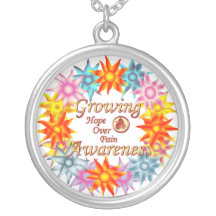Growing Awareness Hope Over Pain Phoenix Floral Wr Jewelry