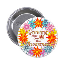 Growing Awareness Hope Over Pain Phoenix Flowers Pin