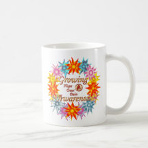 Growing Awareness Hope Over Pain Phoenix Flowers Coffee Mugs